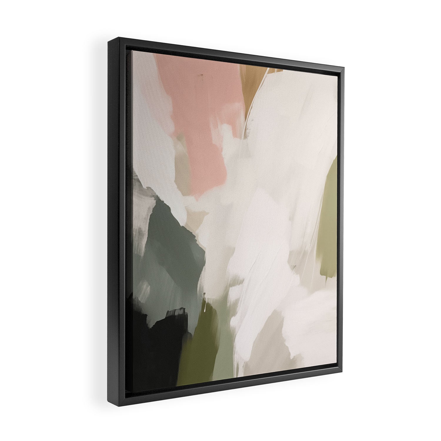 Midcentury Boho Garden Framed Canvas Print Gallery Image 2