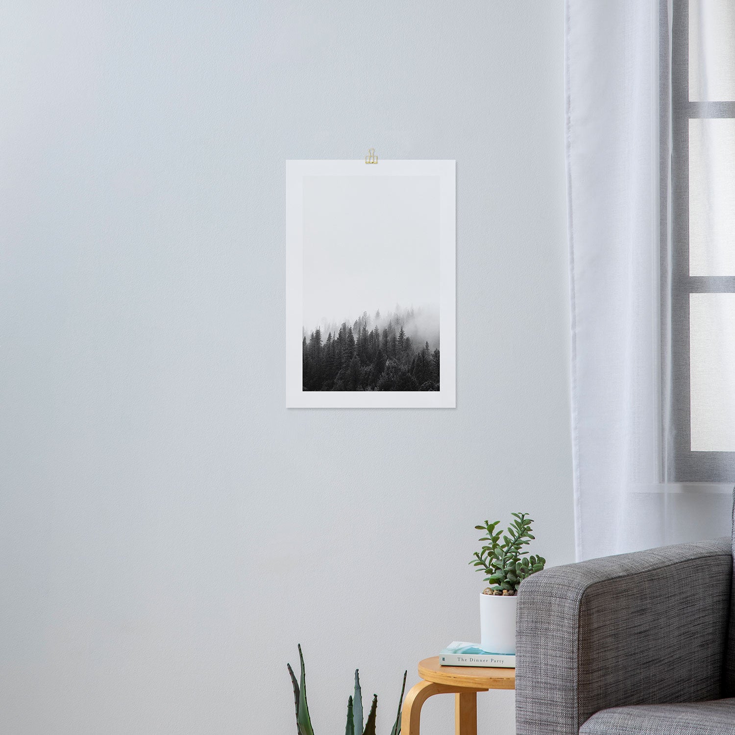 Misty Forest Art Print Gallery Image 3