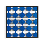 Modern boho (sapphire blue) Framed Canvas Print Gallery Image 3