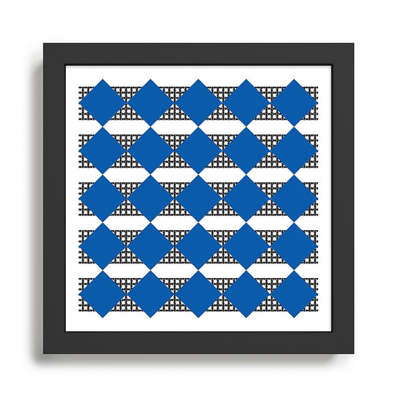 Modern boho (sapphire blue) Framed Art Print Gallery Image 1