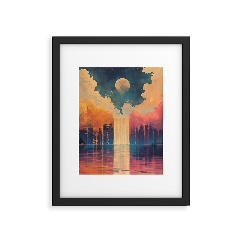 Moon Lake II Framed Art Print Gallery Image 5