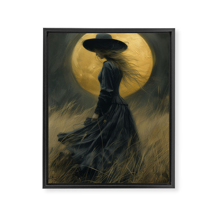 Moon Witch Framed Canvas Print Gallery Image 1