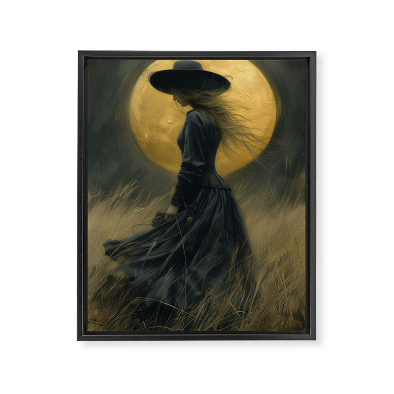 Moon Witch Framed Canvas Print Gallery Image 6