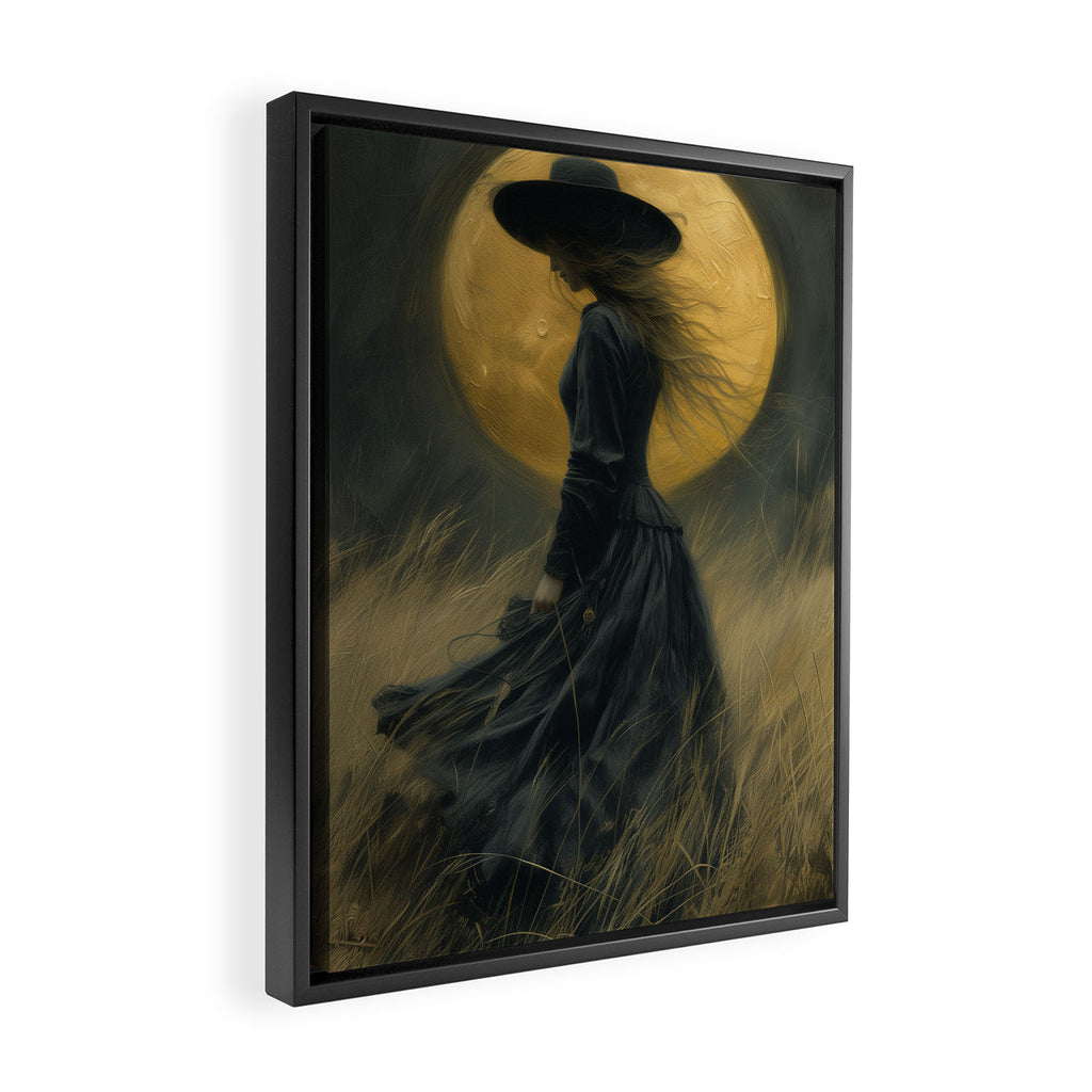 Moon Witch Framed Canvas Print Gallery Image 2