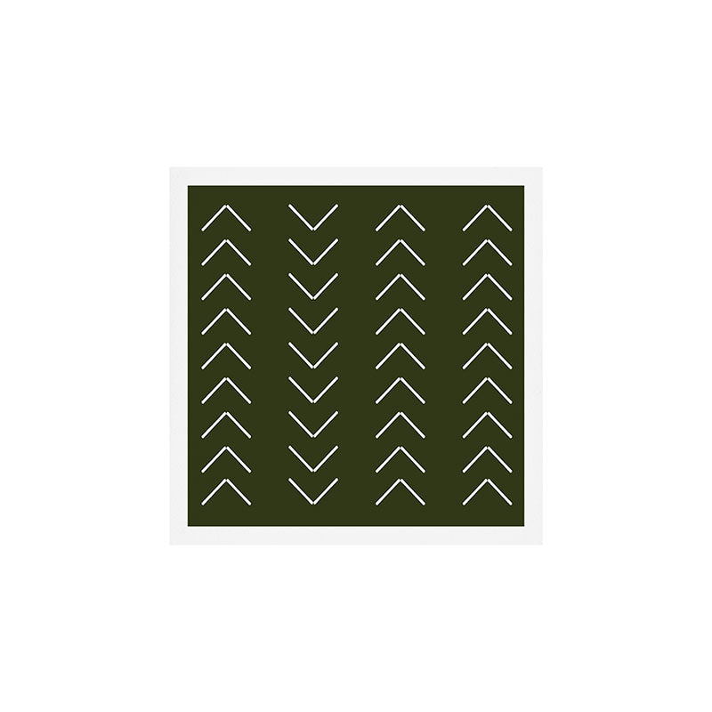 Mudcloth II (Olive Green) Art Print Gallery Image 1