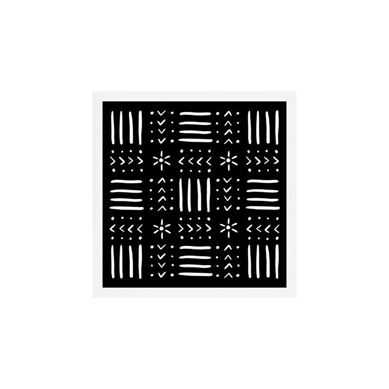 Mudcloth III (Black) Art Print Gallery Image 1