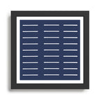 Mudcloth (Navy) Framed Art Print Gallery Image 1