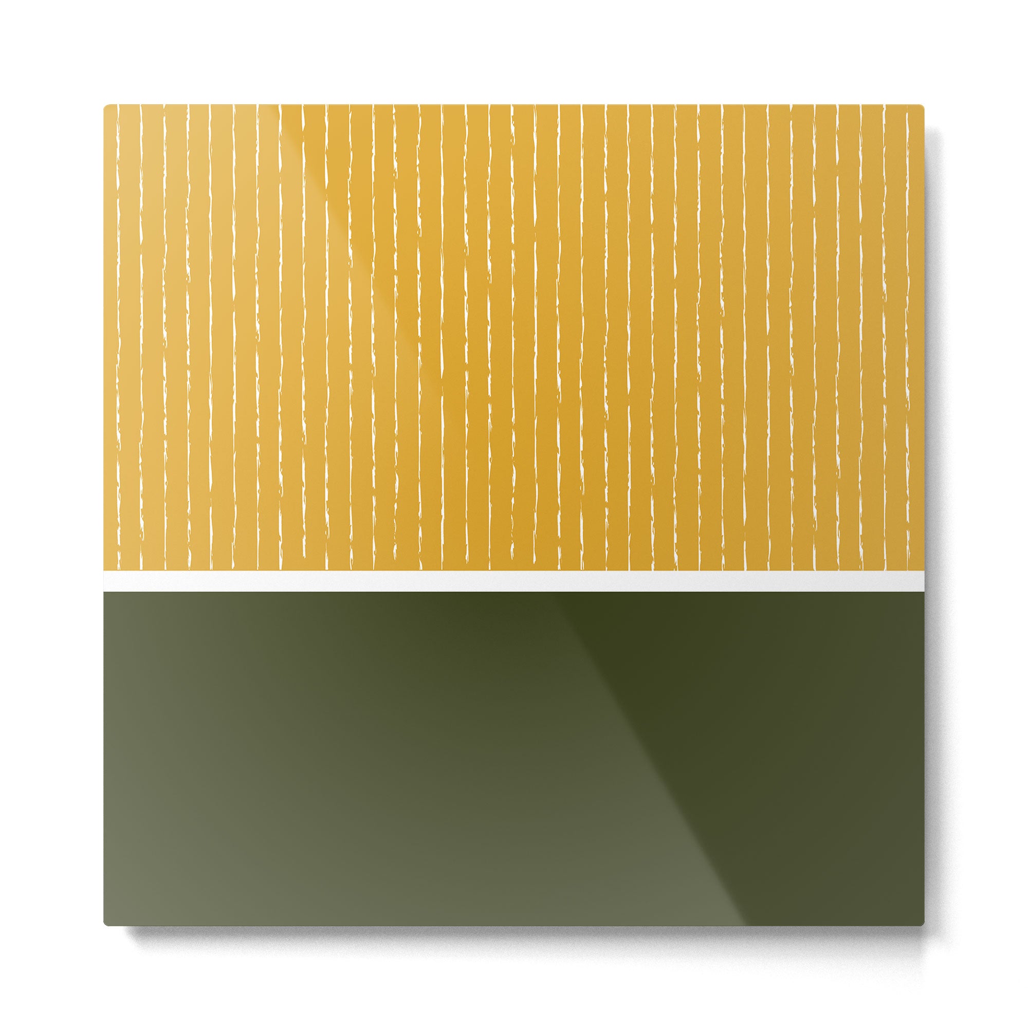 Mustard & Olive Metal Print Gallery Image 2