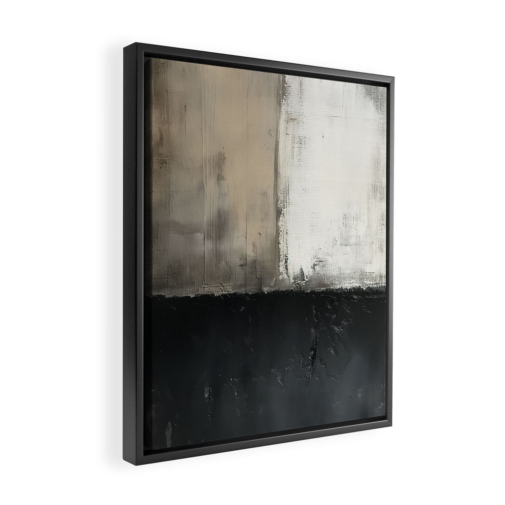 Neutral Abstract III Framed Canvas Print Gallery Image 2