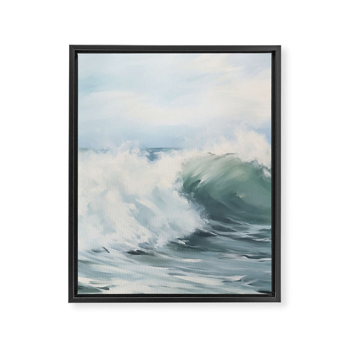 Ocean Waves Framed Canvas Print Gallery Image 1