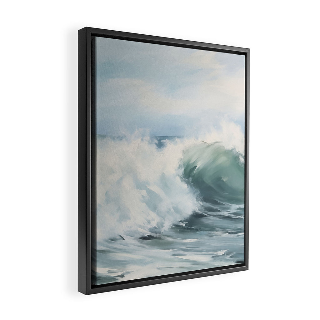 Ocean Waves Framed Canvas Print Gallery Image 2