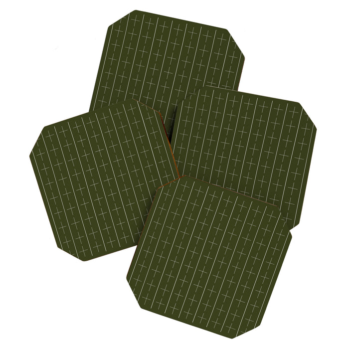 | + | + | Olive Green Coaster Gallery Image 1