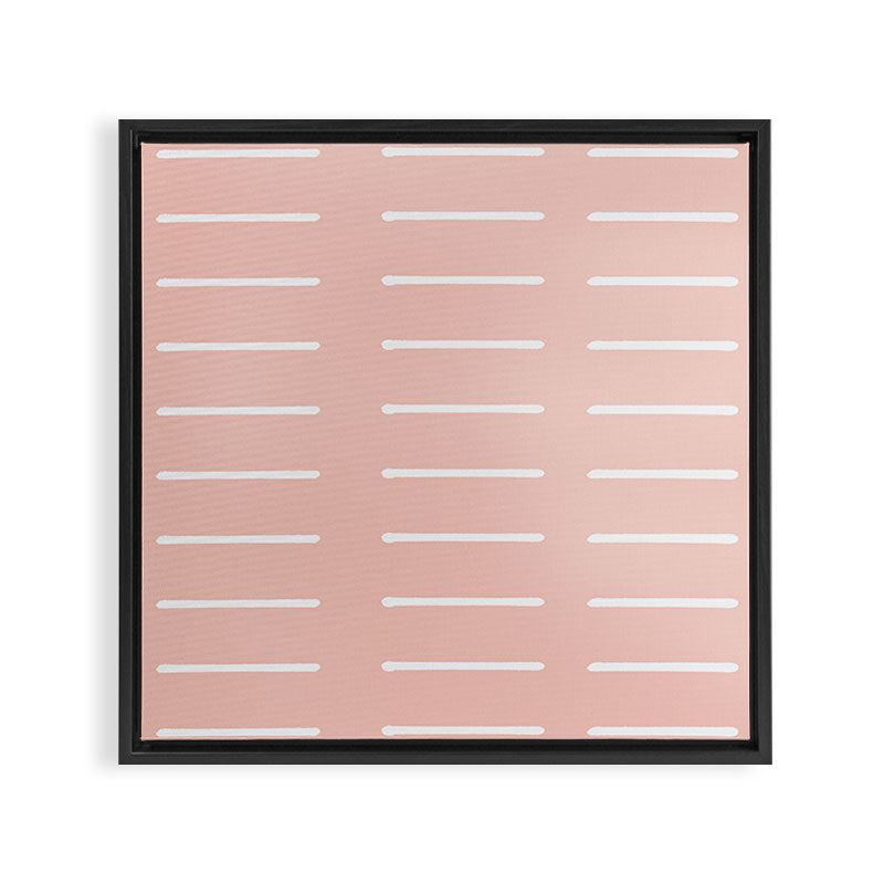Mudcloth (Blush) Framed Canvas Print Gallery Image 3