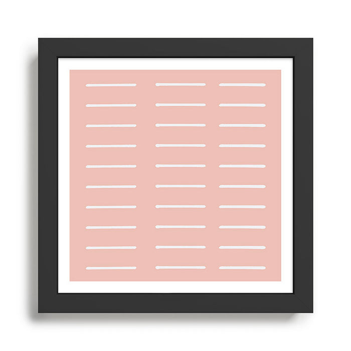 Mudcloth (Blush) Framed Art Print Gallery Image 1