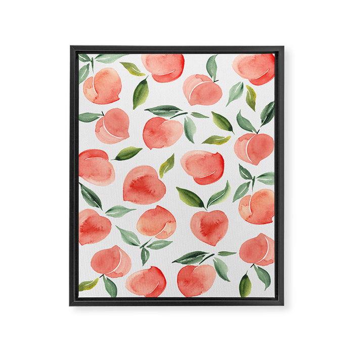 peaches Framed Canvas Print Gallery Image 1