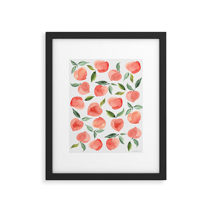 peaches Framed Art Print Gallery Image 1