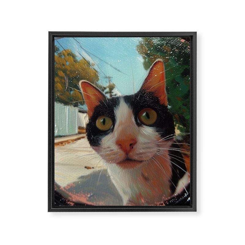 Peeping II Framed Canvas Print Gallery Image 8