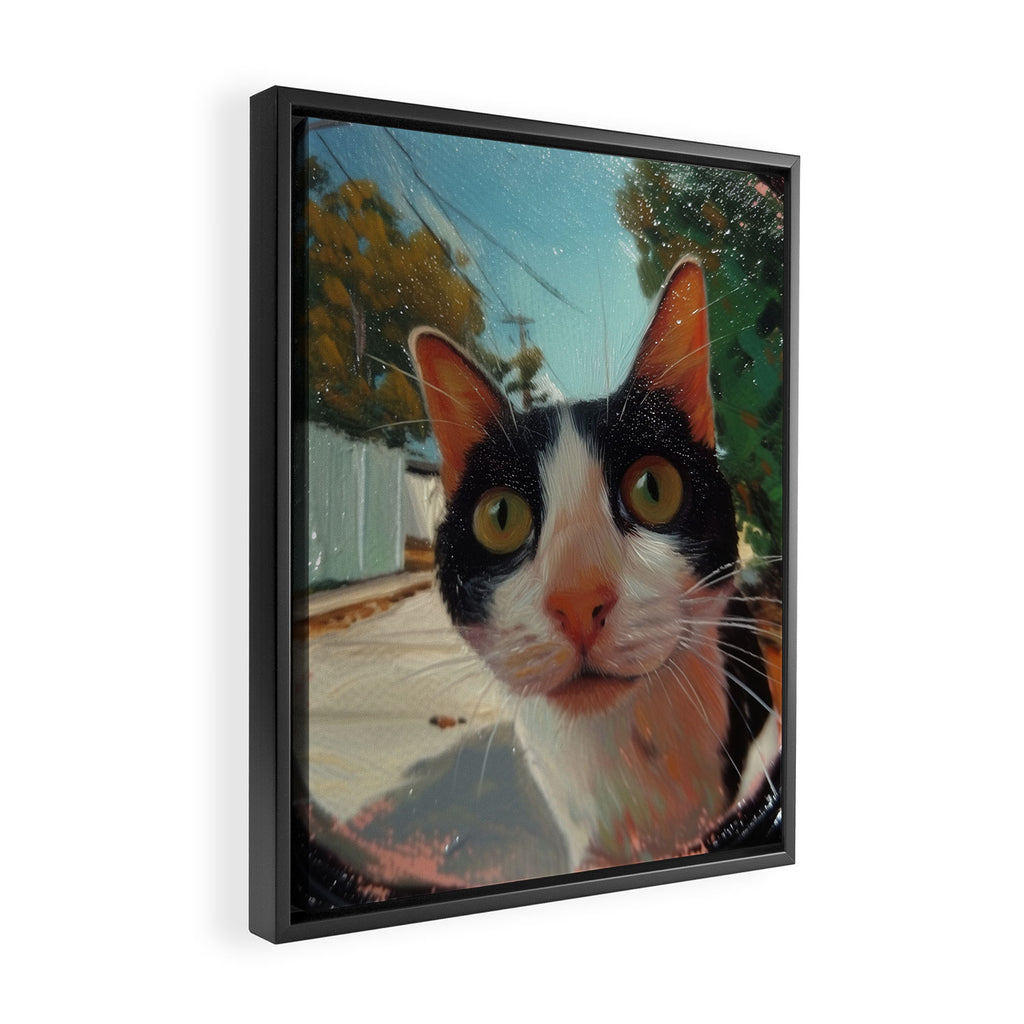 Peeping II Framed Canvas Print Gallery Image 2