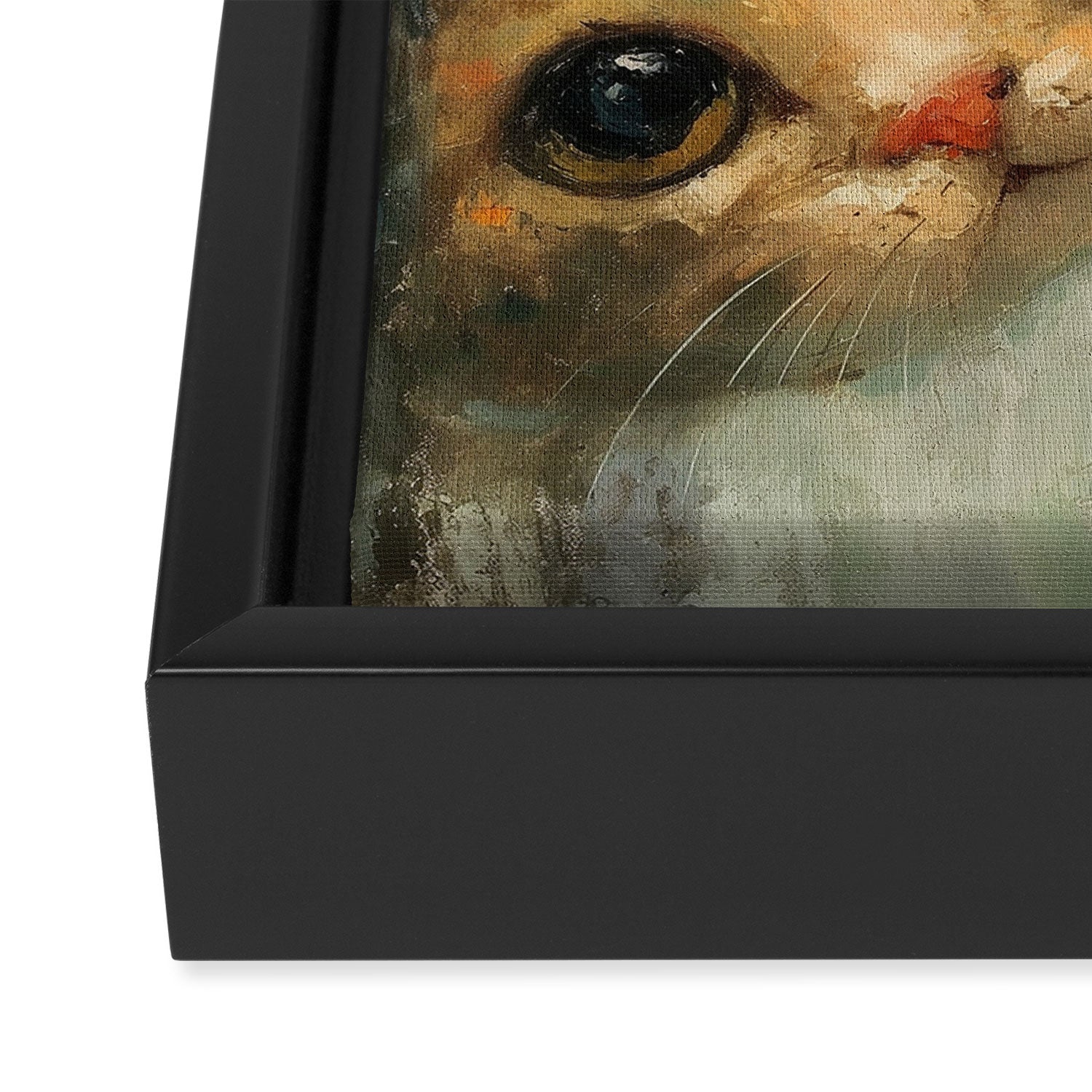 Peeping III Framed Canvas Print Gallery Image 3