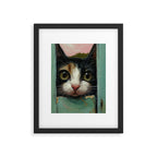 Peeping Framed Art Print Gallery Image 5