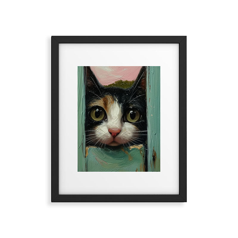 Peeping Framed Art Print Gallery Image 5