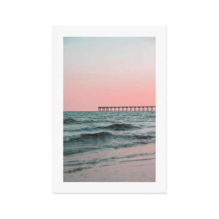Pink Ocean Art Print Gallery Image 1