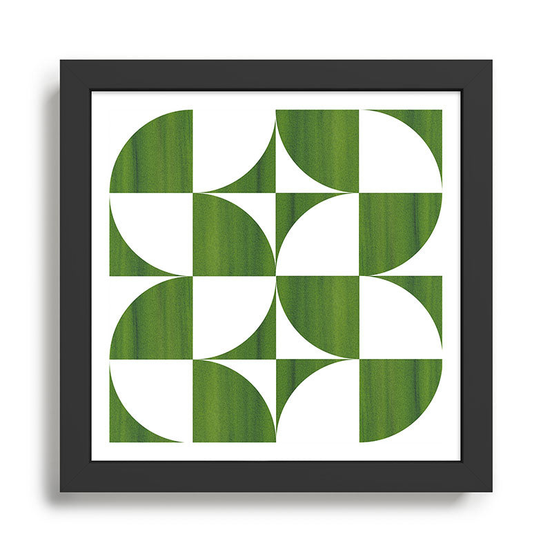 Quadrants (Matcha Green) Framed Art Print Gallery Image 1