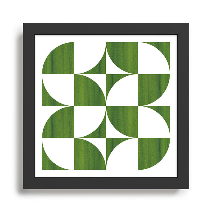 Quadrants (Matcha Green) Framed Art Print Gallery Image 1