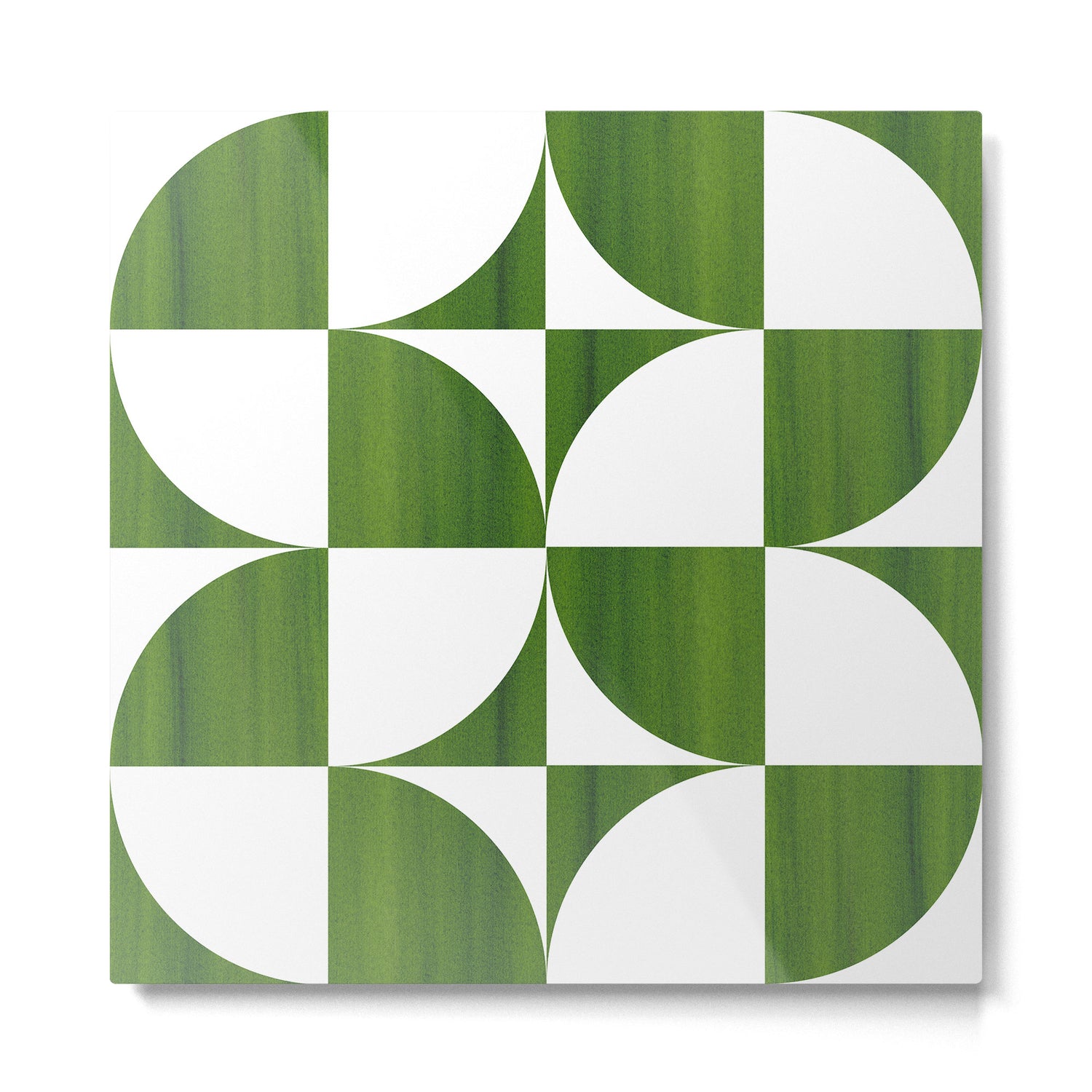 Quadrants (Matcha Green) Metal Print Gallery Image 2
