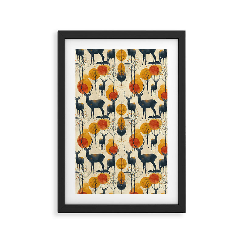 Retro Wildlife Framed Art Print Gallery Image 3