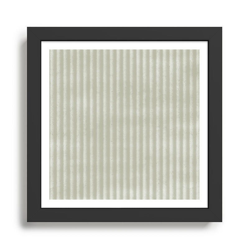 Ribbed (Sage) Framed Art Print Gallery Image 1