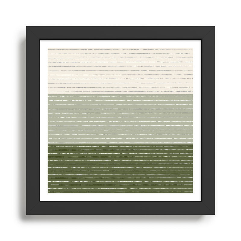 Sage Beige (Lined) Framed Art Print Gallery Image 1