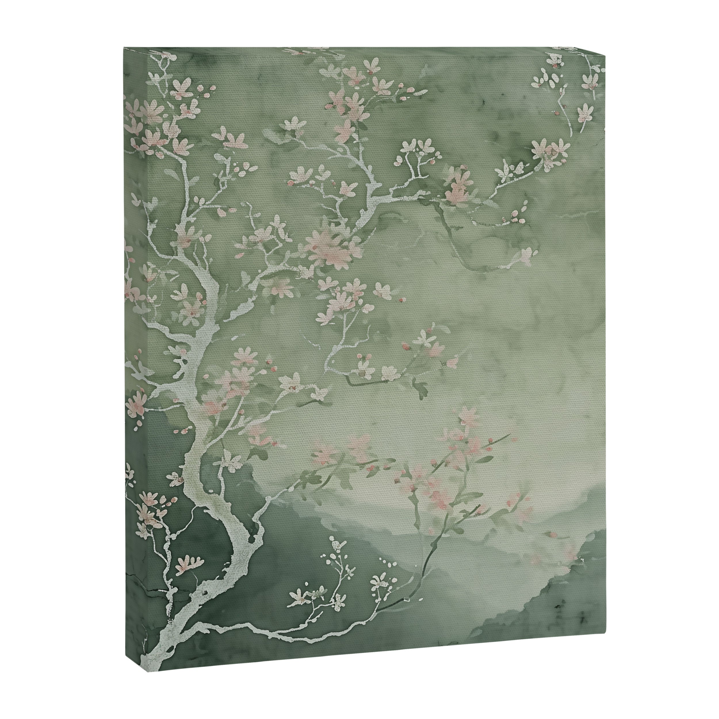 Sage Cherry Canvas Print Gallery Image 6