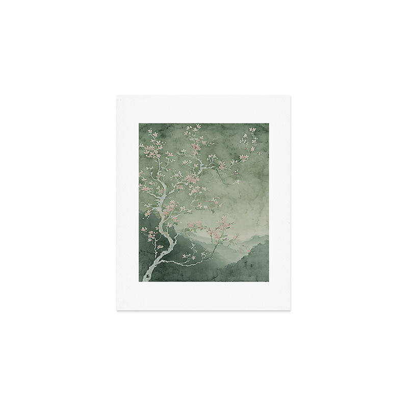 Sage Cherry Art Print Gallery Image 1