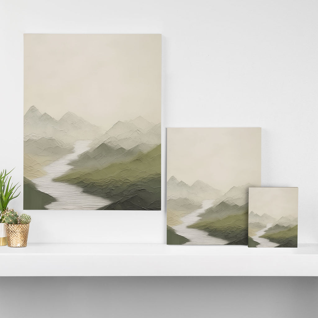 Sage Landscape III Canvas Print Gallery Image 3