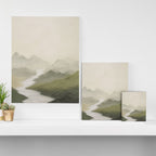 Sage Landscape III Canvas Print Gallery Image 3