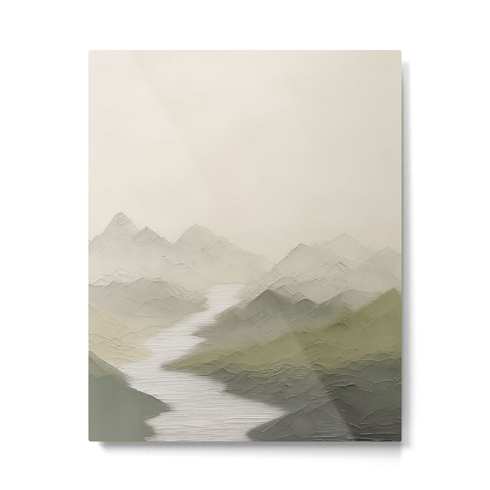 Sage Landscape III Metal Print Gallery Image 1