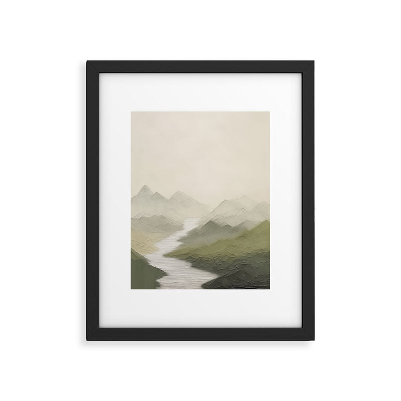 Sage Landscape III Framed Art Print Gallery Image 4