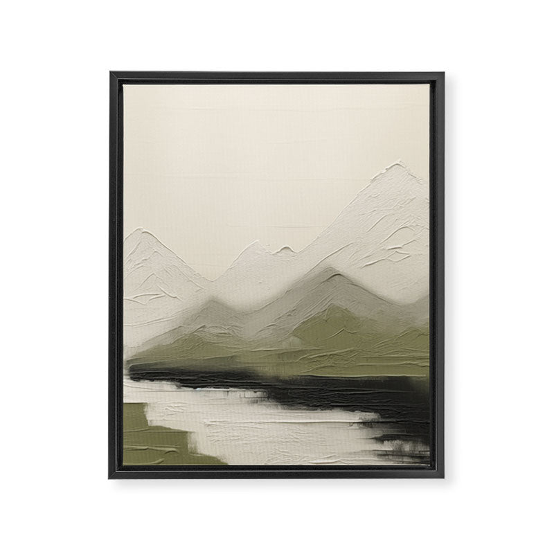 Sage Landscape IV Framed Canvas Print Gallery Image 6