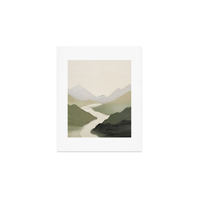 Sage Landscape Painting I Art Print Gallery Image 1