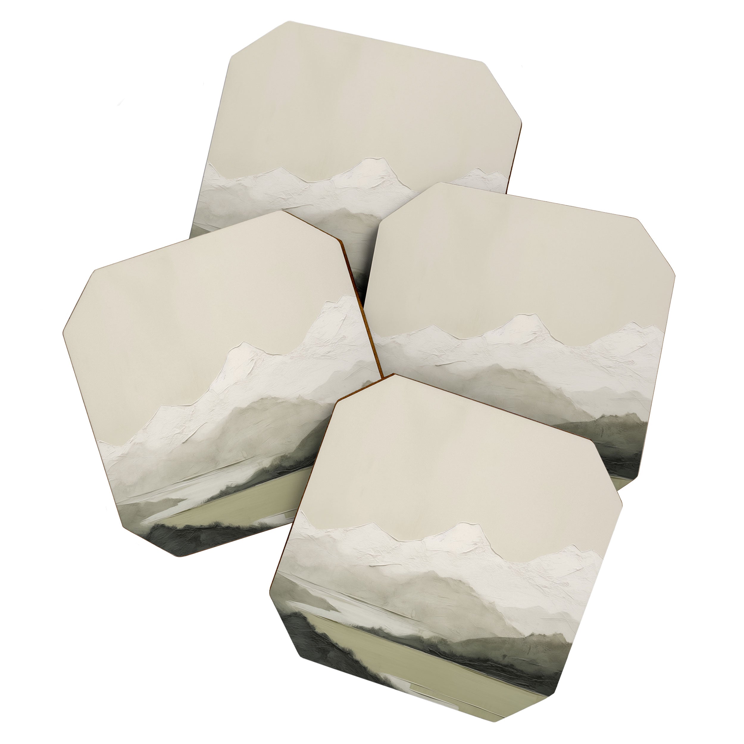 Sage Landscape Painting II Coaster Gallery Image 1
