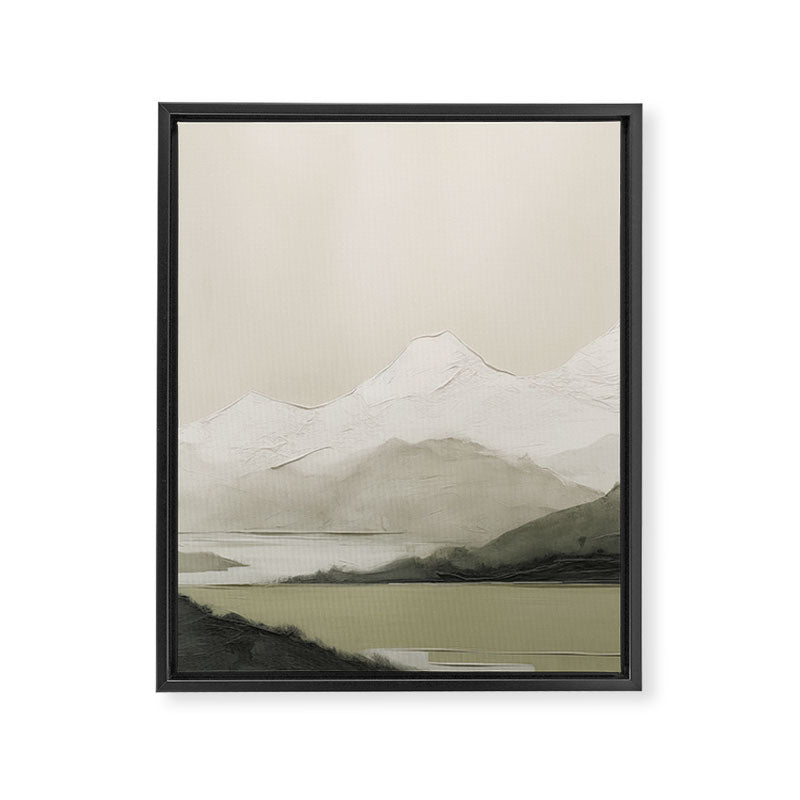 Sage Landscape Painting II Framed Canvas Print Gallery Image 6