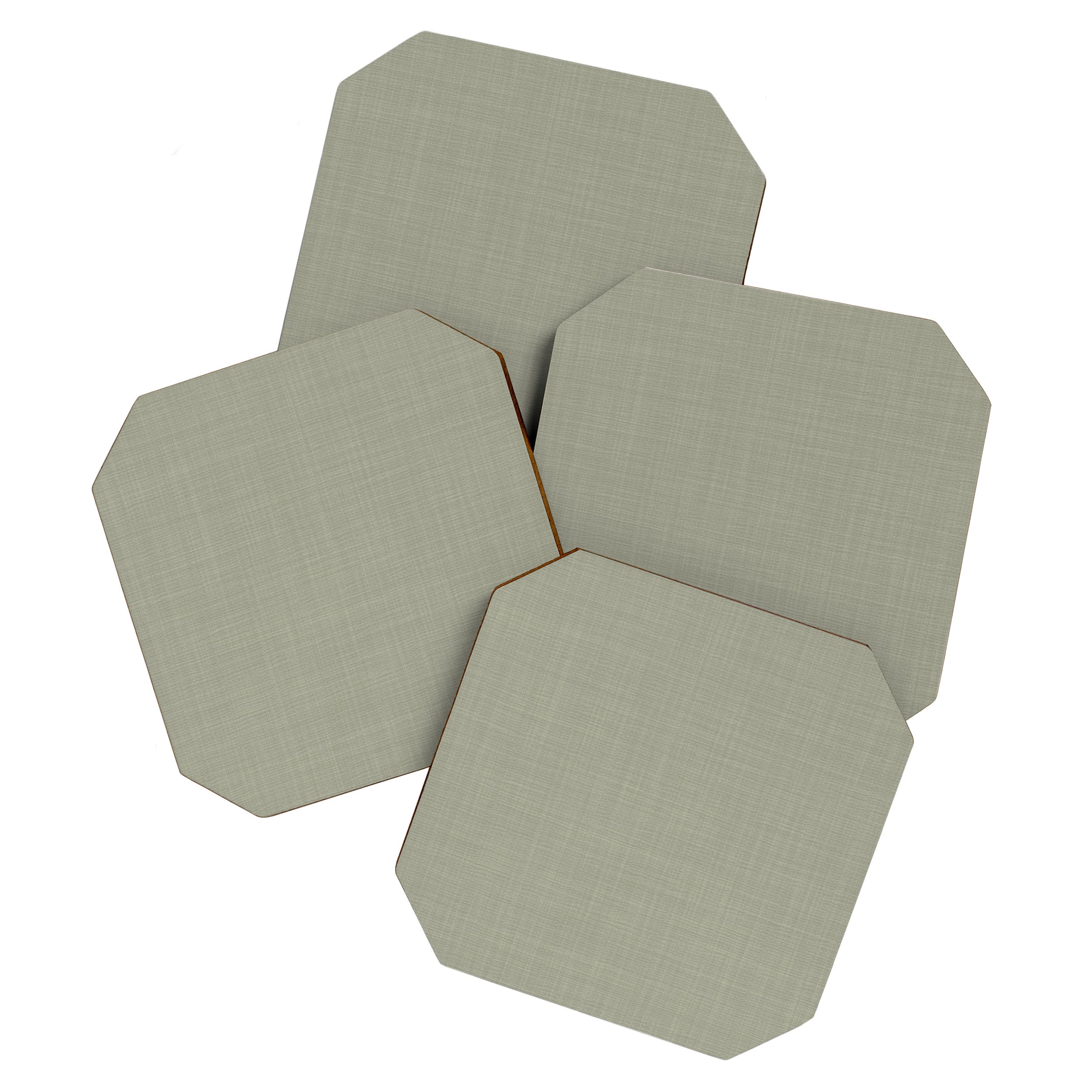 Sage linen Coaster Gallery Image 1