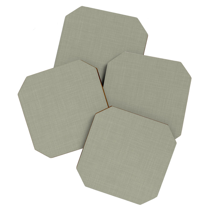 Sage linen Coaster Gallery Image 1