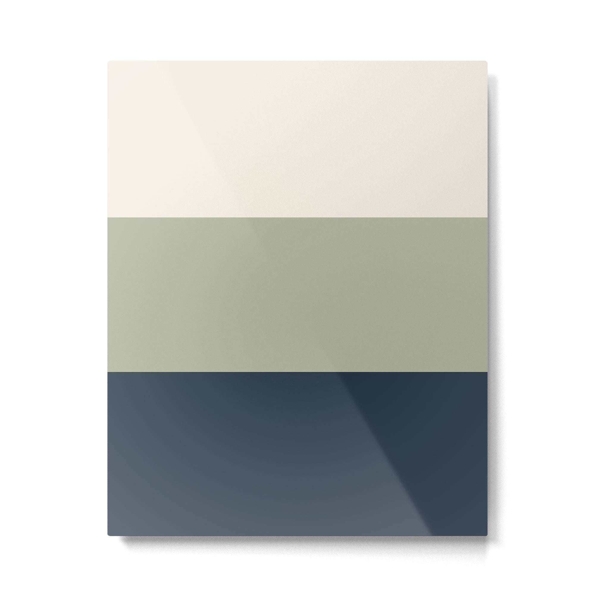 Sage Navy Metal Print Gallery Image 6