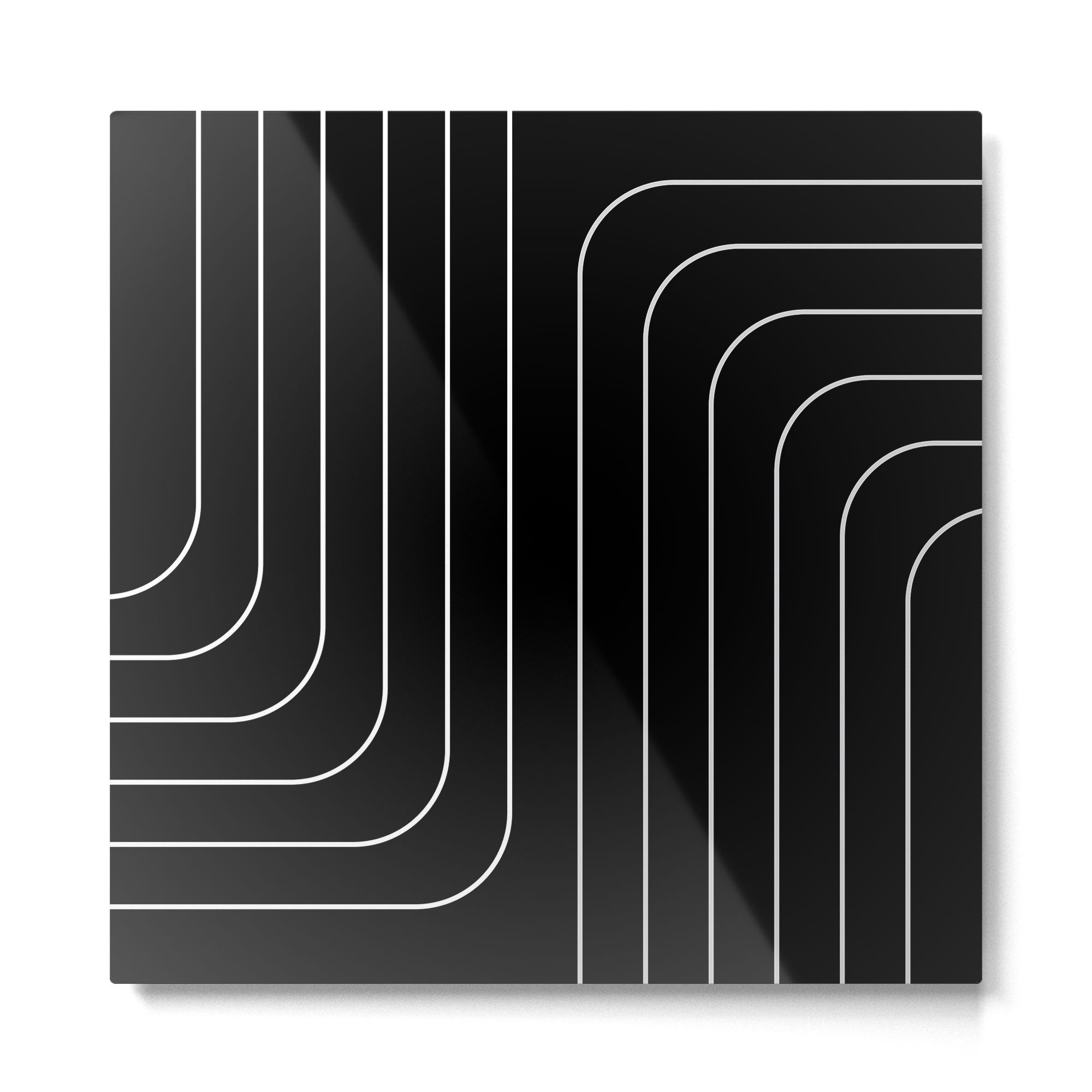 Searching (black) Metal Print Gallery Image 2