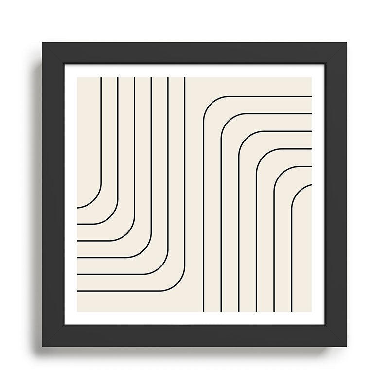 Searching (Off White) Framed Art Print Gallery Image 1