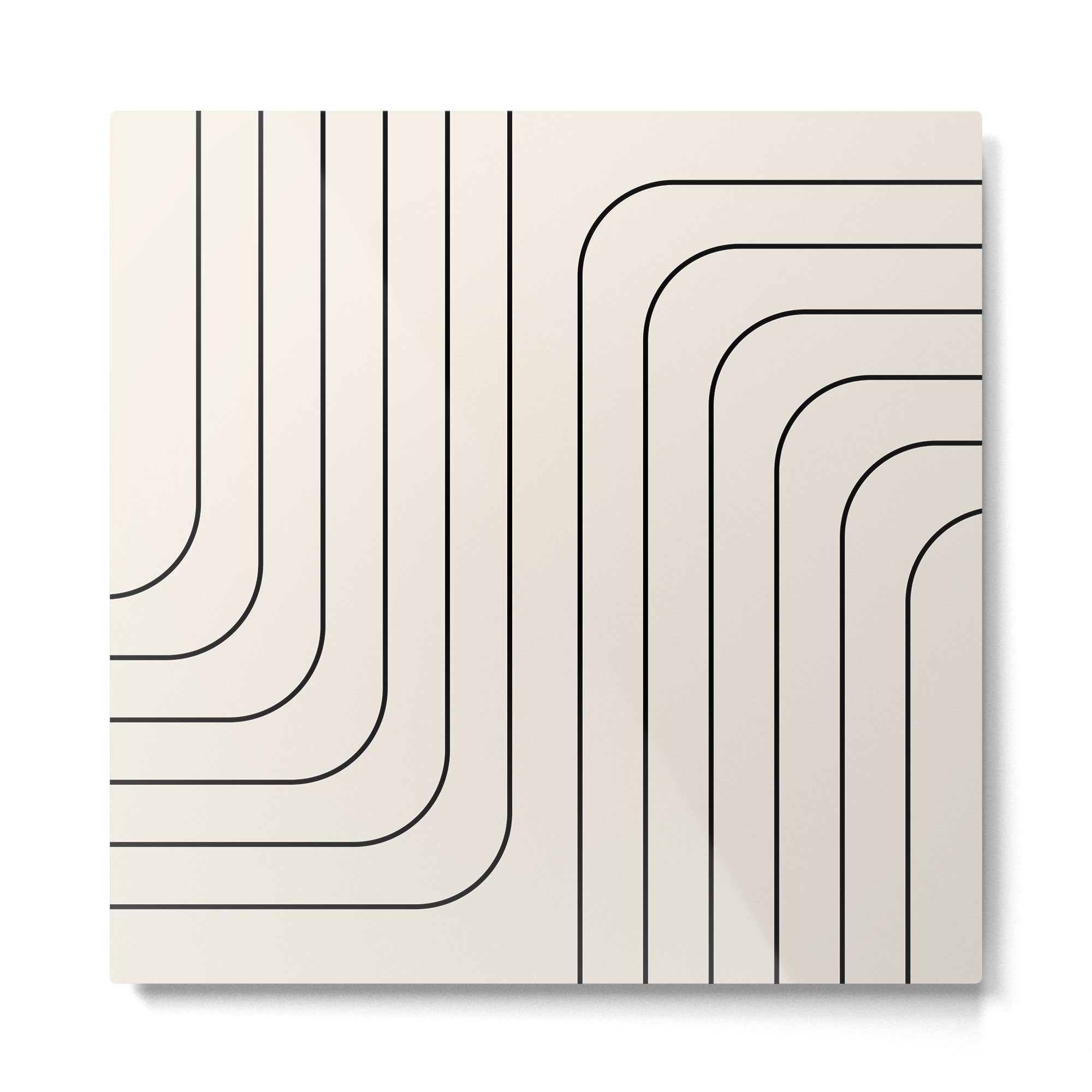 Searching (Off White) Metal Print Gallery Image 2