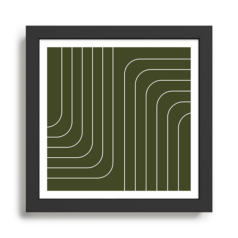 Searching (Olive Green) Framed Art Print Gallery Image 1
