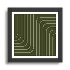 Searching (Olive Green) Framed Art Print Gallery Image 1